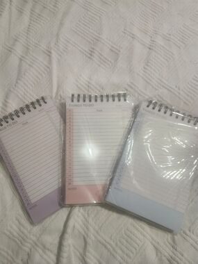 Spiral Top Things To Do Notepads - Pastel Pink, Lavender, and Light Blue